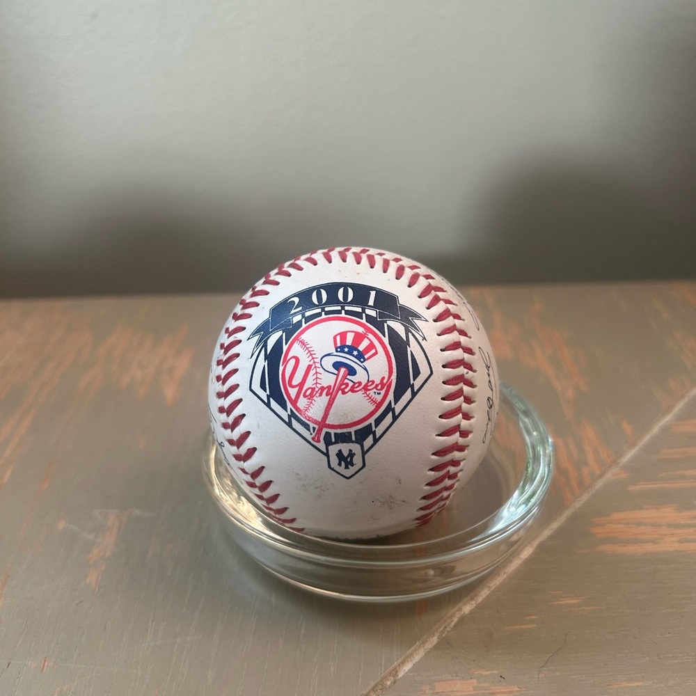 2001 Yankees Baseball with Team Autographs